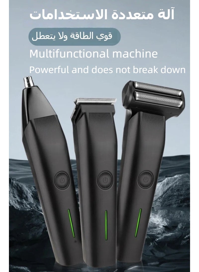 Ear and Nose Hair Trimmer, Rechargeable 3-in-1 Versatile Trimmer for Men, Professional Electric Shaver, Portable Groomer for Travel and Home Use - Image 2