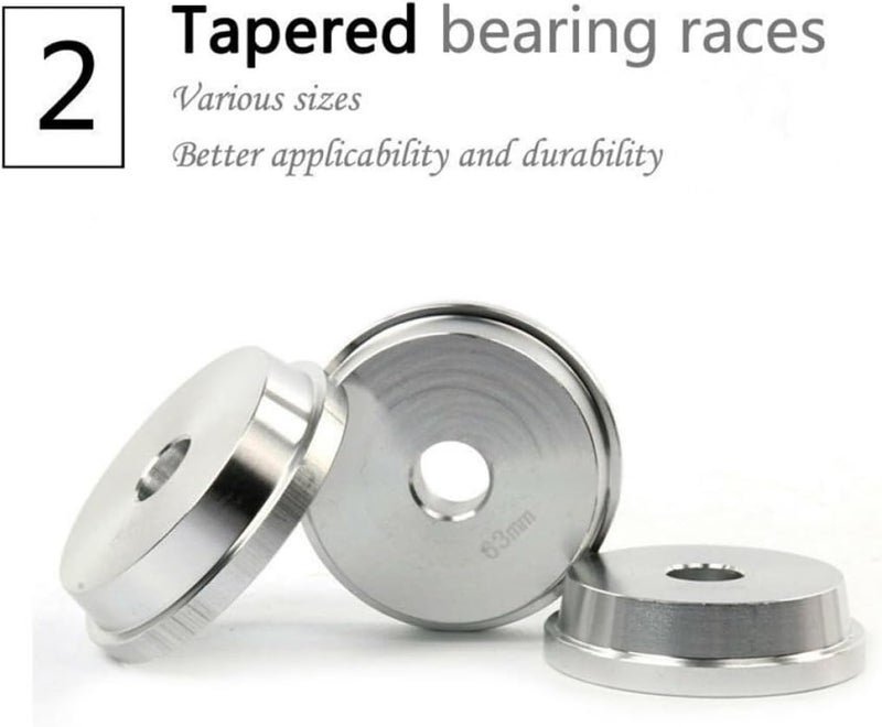 Hemobllo 10pcs Aluminum Axle Bushing Bearing Race Seal Removal Install Tool Axle Seal Tool Bearing Installer - Image 5