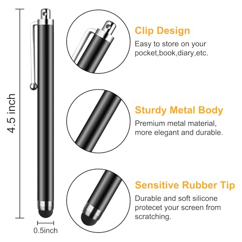 SLKIJDHFB Stylus Pen [10 Pack] Universal Capacitive Touch Screen Pens for Tablets, iPad Mini, iPad Pro, iPad Air, Smartphones, Samsung Galaxy - Multiple Colors - Image 2