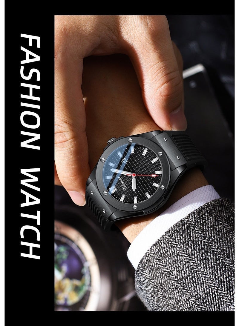 Chenxi Men’s Quartz Wrist Watch with Luxury Modern Design, Water Resistant, Scratch-Resistant Glass, Silicone Strap with Elegant Box - Image 4