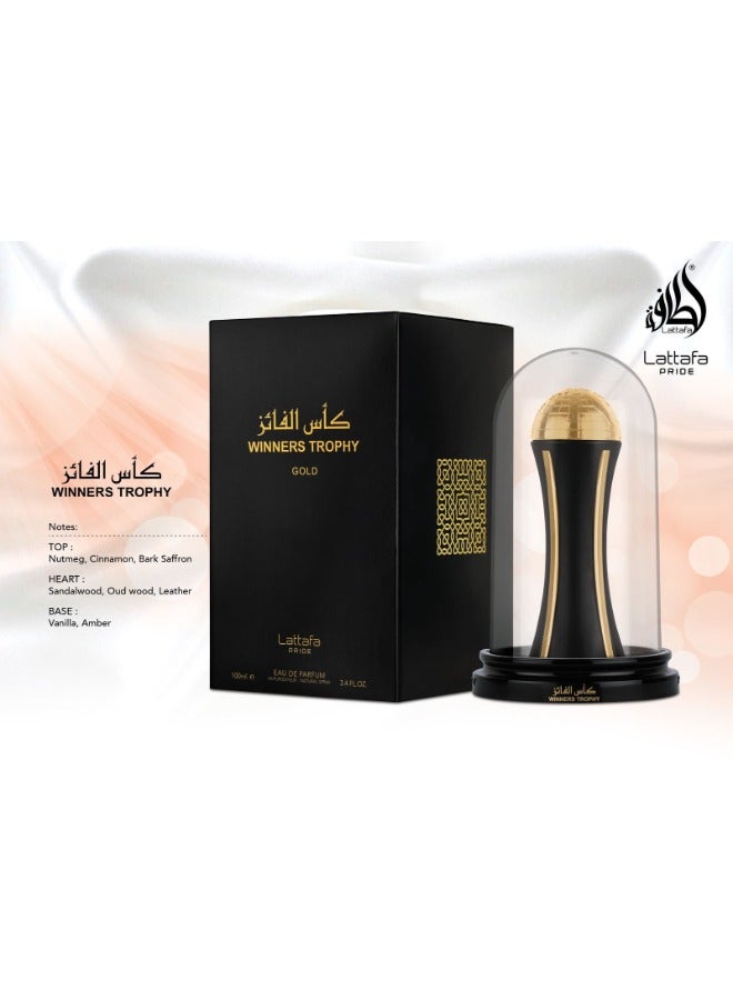 Lattafa PRIDE Winners Trophy Gold Eau de Parfum - 100ml | A Luxurious and Elegant Fragrance for Women - Image 3