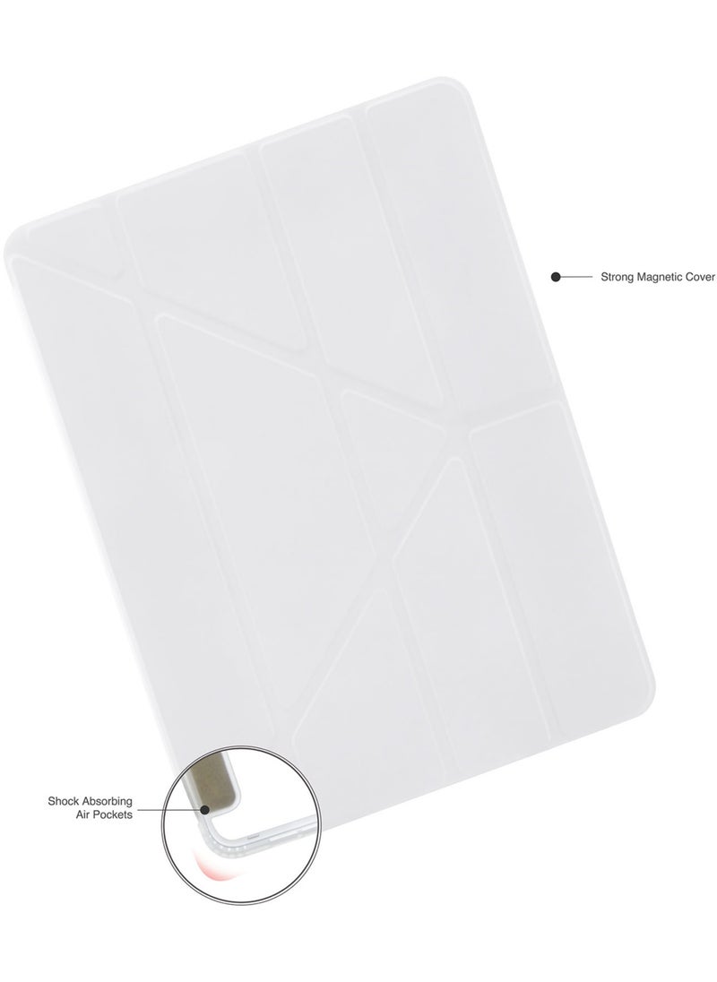 Pipetto - Origami No1 for Apple iPad Pro 13 inch Case (2024) M4 Smart Cover with 5 in 1 Stand - White - Image 1