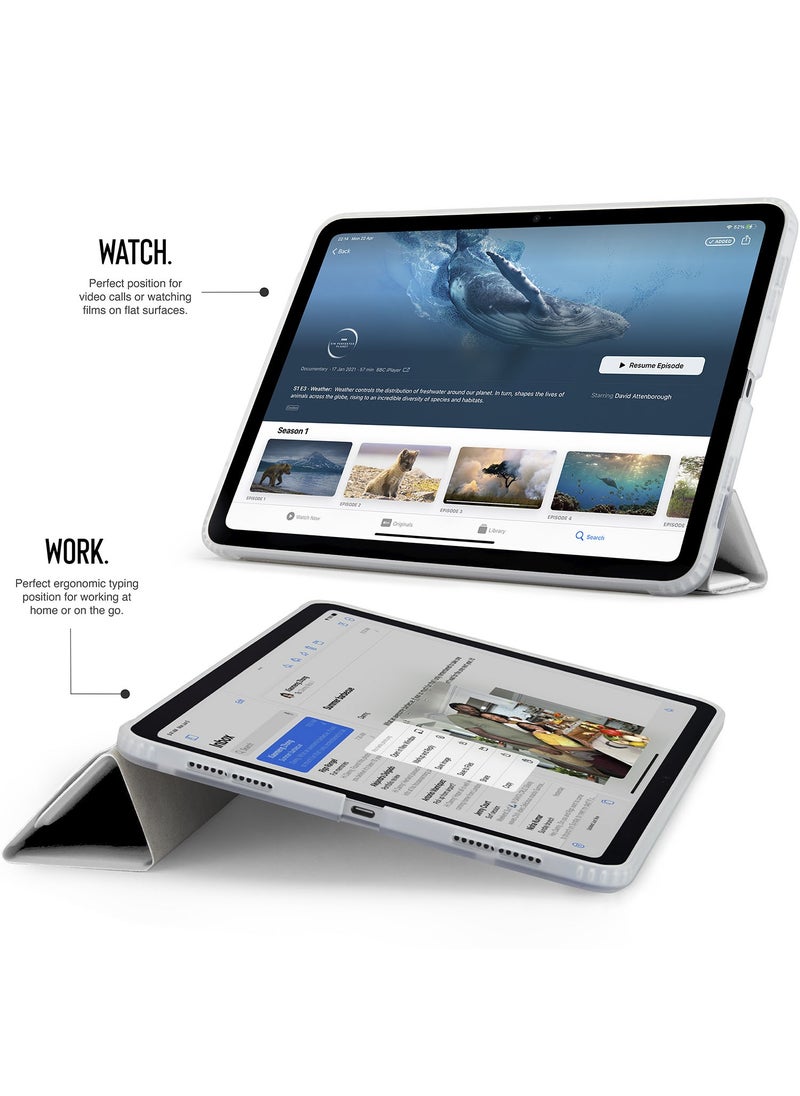 Pipetto - Origami No1 for Apple iPad Pro 13 inch Case (2024) M4 Smart Cover with 5 in 1 Stand - White - Image 1