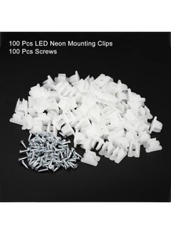 ميكسينيتي حامل مشابك تثبيت شريط LED المقاوم للماء من MECCANIXITY، دعامة تثبيت، مشابك تثبيت تناسب شريط إضاءة LED من السيليكون بقطر 5 مم إلى 6 مم، عبوة شفافة من 100 قطعة  - Image 3