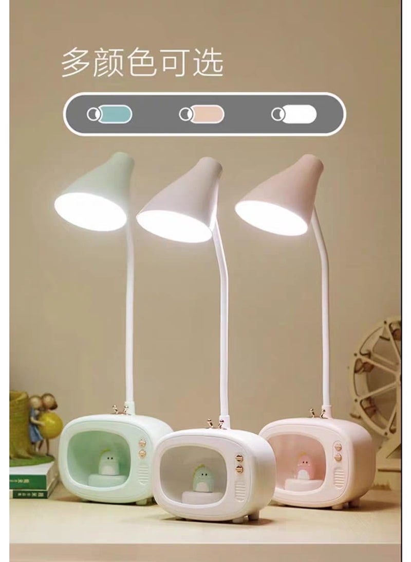 مصباح مكتب ولمبة جانبية بإضاءة مريحة – أباجورة LED متعددة الألوان للقراءة والنوم – إضاءة ليلية هادئة لغرفة النوم والأطفال - Image 4