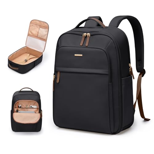 GOLF QUALITY 22L Travel Backpack for Women MenCarry On Bag for Airplanes Personal Item Laptop Backpack173 InchBlack - Image 1