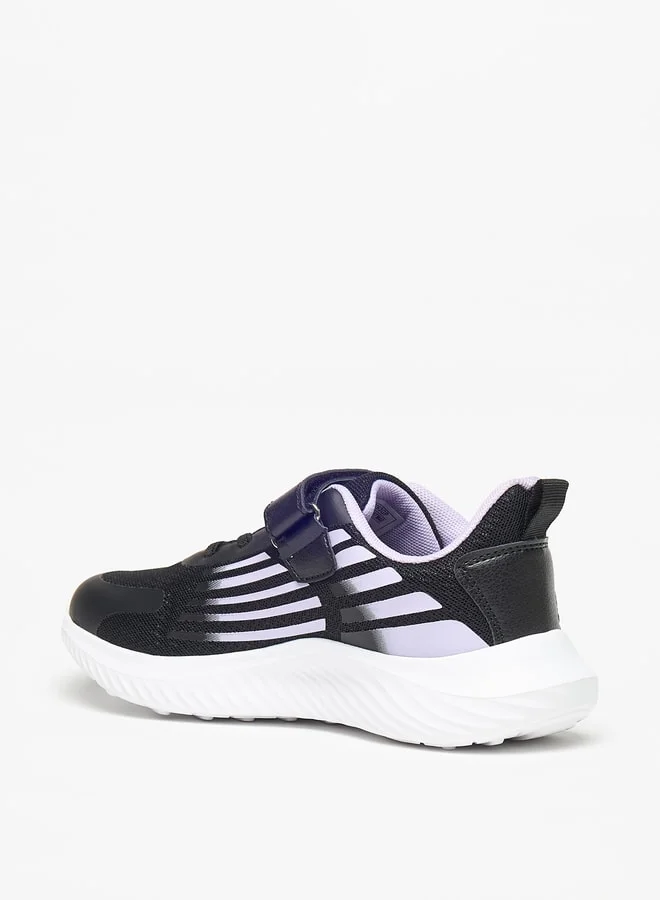 داش Textured Sports Shoes with Hook and Loop Closure