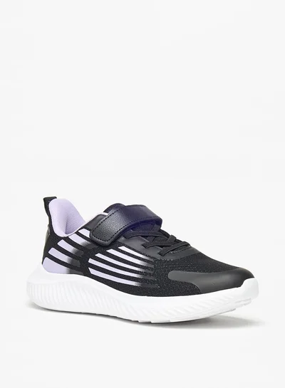 Dash Textured Sports Shoes with Hook and Loop Closure