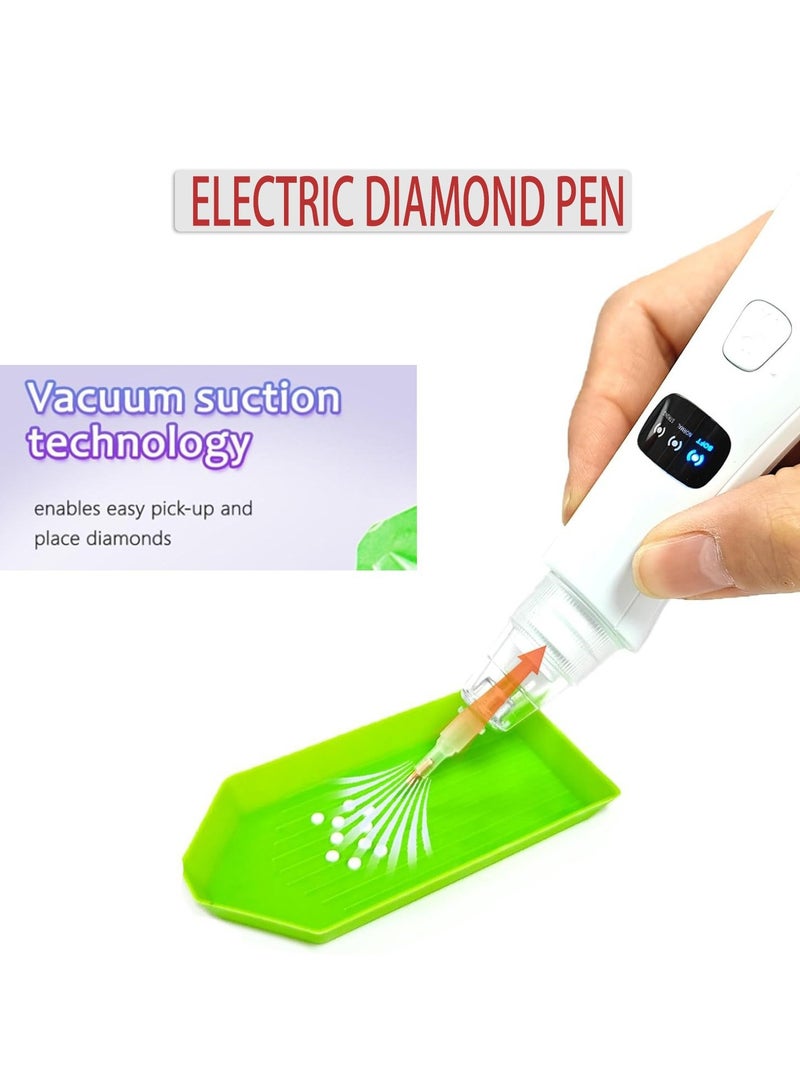 Electric Diamond Brush Adjustable Suction Mode Cordless Diamond Art Brush with Vacuum Pump - Image 1