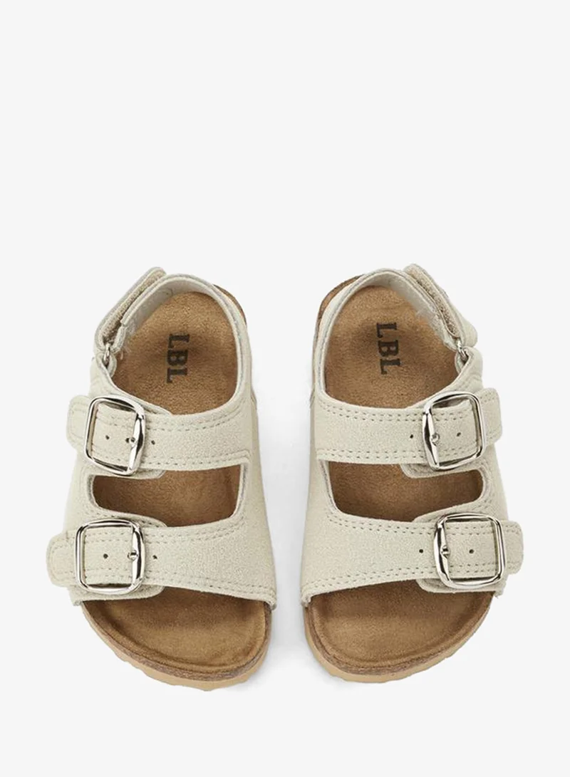 ال بي ال من شو اكسبرس صنادل مسطحة للأولاد بشريط لاصق