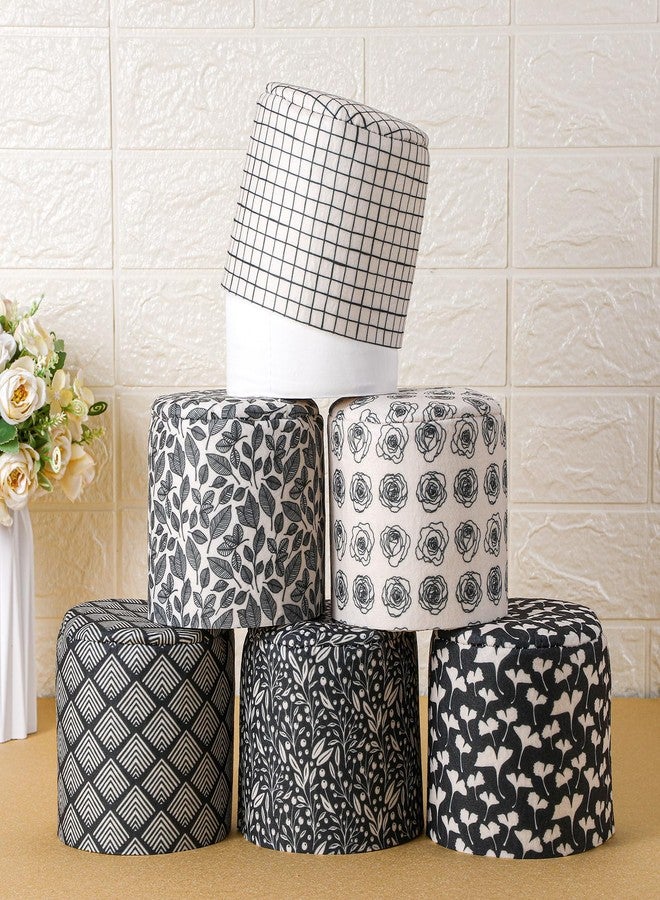 Hoolerry 6 Pcs Decorative Toilet Paper Roll Cover Fit regular Roll Within 4.3 x 5.1'' Reusable Felt Fabric Toilet Tissue Holder Tissue Paper Cover Wrap for women Bathroom Decor Hotel Gift(Trendy) - Image 1
