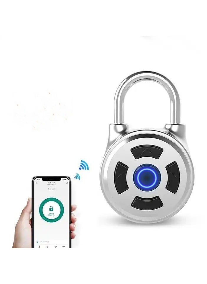 قفل بصمة بلوتوث مع حافظة واقية قفل بصمة ذكي بدون مفتاح مع تطبيق Tuya لخزانة الصالة الرياضية IP65 مقاوم للماء في الهواء الطلق