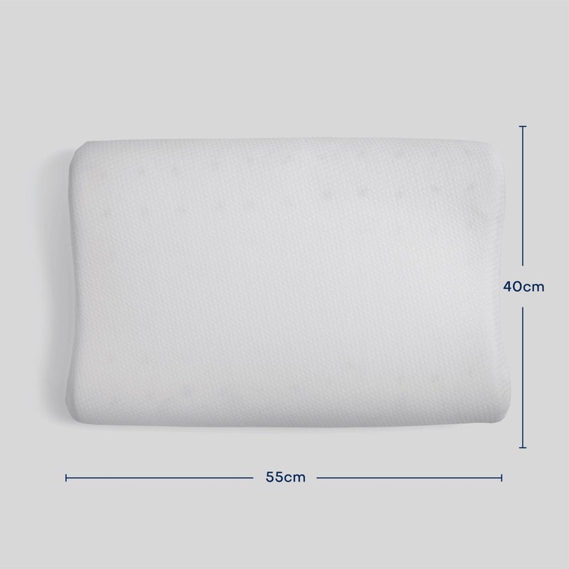 Ariika latex pillow comfort 55 x 40 cm - cervical pillow for neck pain, contour pillow, pillow for neck and shoulder pain, neck pain pillow, side sleeper pillow for shoulder pain, side sleeping pillow - Image 3