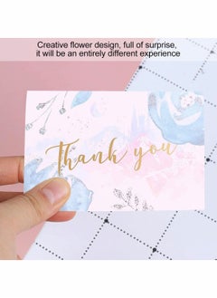 Y&D 6 Sets Thank You Cards Graduation Thanking Creative Flowers Design for Friends Teacher Students with Envelop (36pcs Cards, 36pcs Envelop)  - Image 3