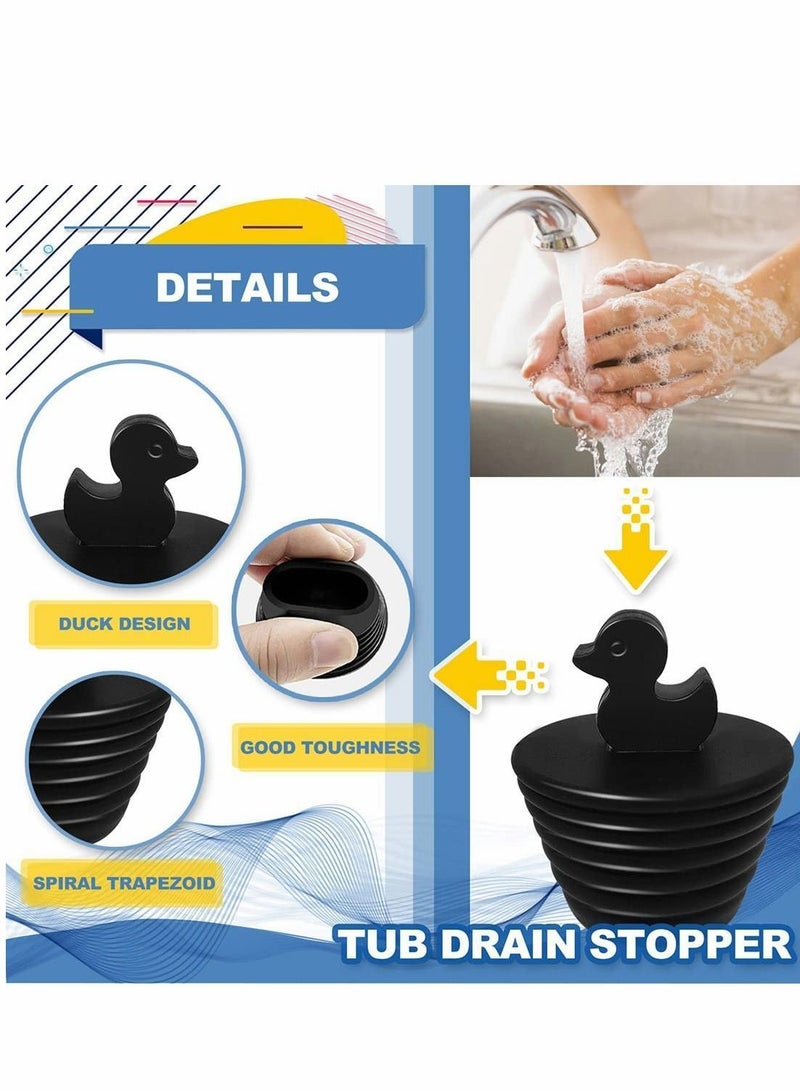 نيبمينينت سدادة حوض الاستحمام العالمي 2 حزمة سدادات دافعة عالمية لحوض وحمام الحمام مصارف المطبخ السيليكون للمطبخ استحمام بالوعة - Image 2