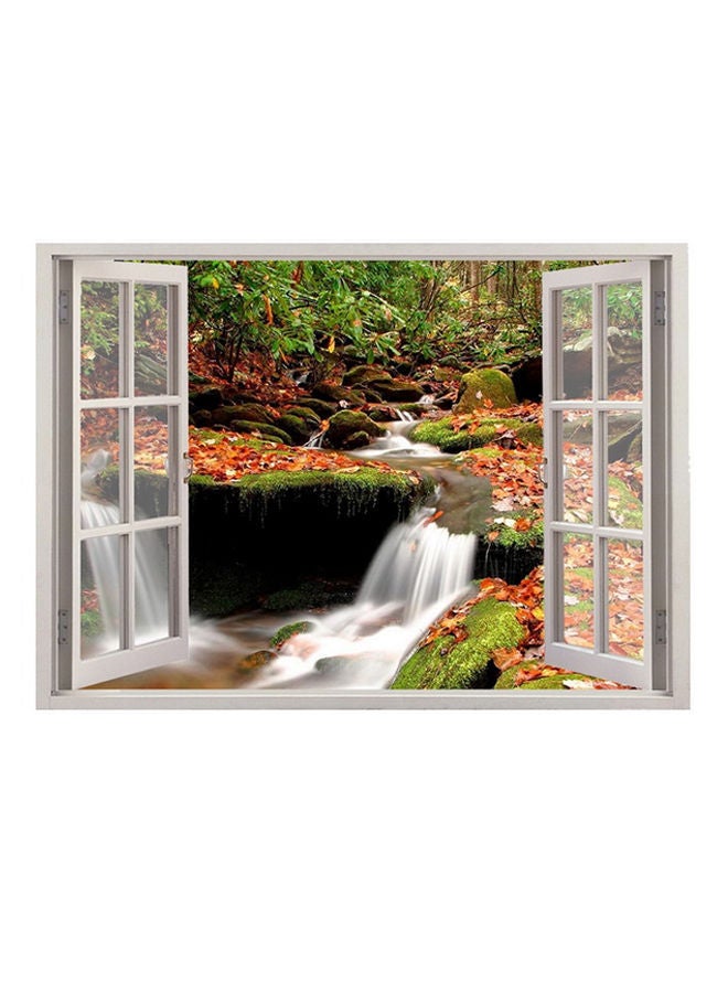 نيبمينينت ملصق جداري ثلاثي الأبعاد قابل للفصل بمشهد نافذة متعدد الألوان 85 x 60سم - Image 1