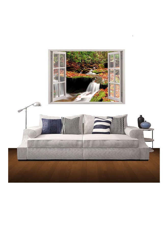 نيبمينينت ملصق جداري ثلاثي الأبعاد قابل للفصل بمشهد نافذة متعدد الألوان 85 x 60سم - Image 2