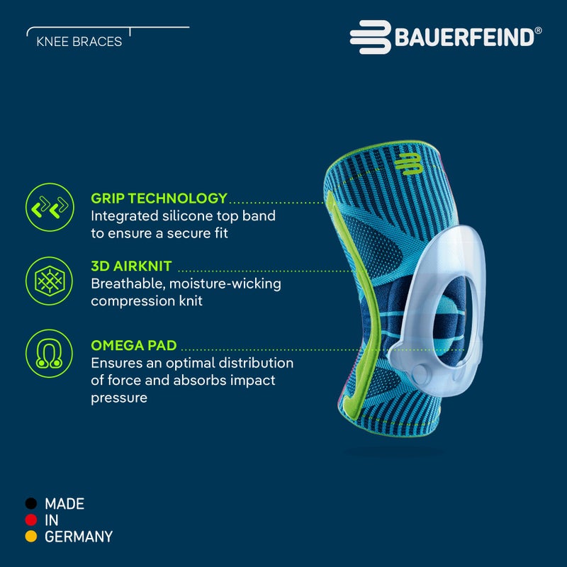 Bauerfeind Sports Knee Support - Knee Brace for Pain Relief and Stabilization - Patellar Knee Pad for Enhanced Support - Targeted Compression - Lightweight & Durable (Rivera, M) - Image 2