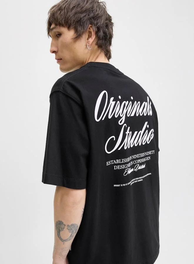 JACK & JONES Jack And Jones JORNORREBRO Oversized Crew Neck T-Shirt