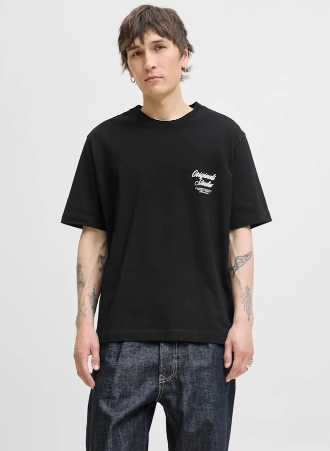 JACK & JONES Jack And Jones JORNORREBRO Oversized Crew Neck T-Shirt