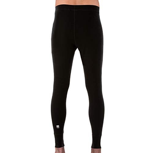 MERIWOOL Mens Base Layer 100% Merino Wool Thermal Pants Black - Image 2