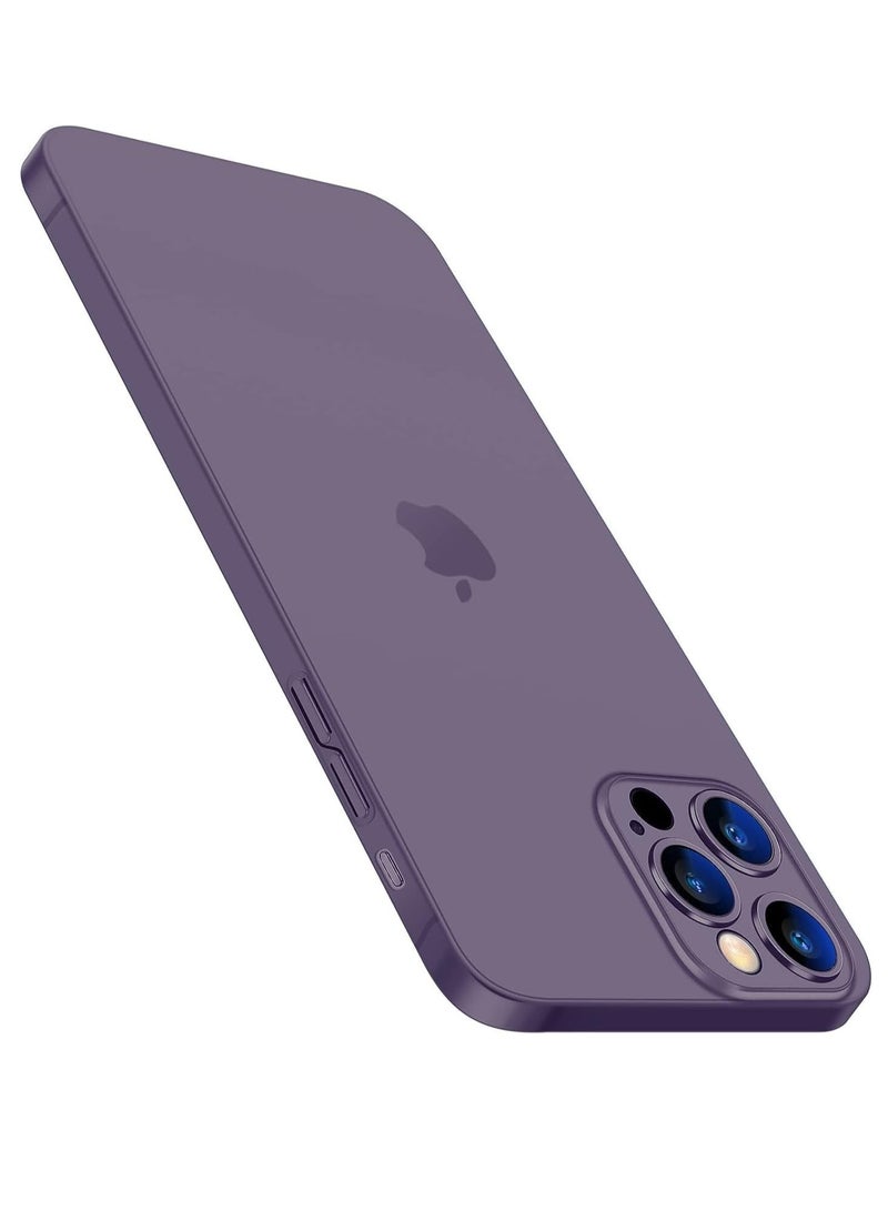 ELTRAZONE Slim Case for iPhone 15 Pro Max – Purple, 0.2mm Thin, Lightweight with Translucent Matte PP Back, Anti-Fingerprints & Yellowing - Image 1
