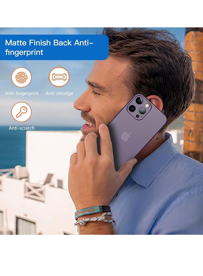 ELTRAZONE Slim Case for iPhone 15 Pro Max – Purple, 0.2mm Thin, Lightweight with Translucent Matte PP Back, Anti-Fingerprints & Yellowing - Image 5