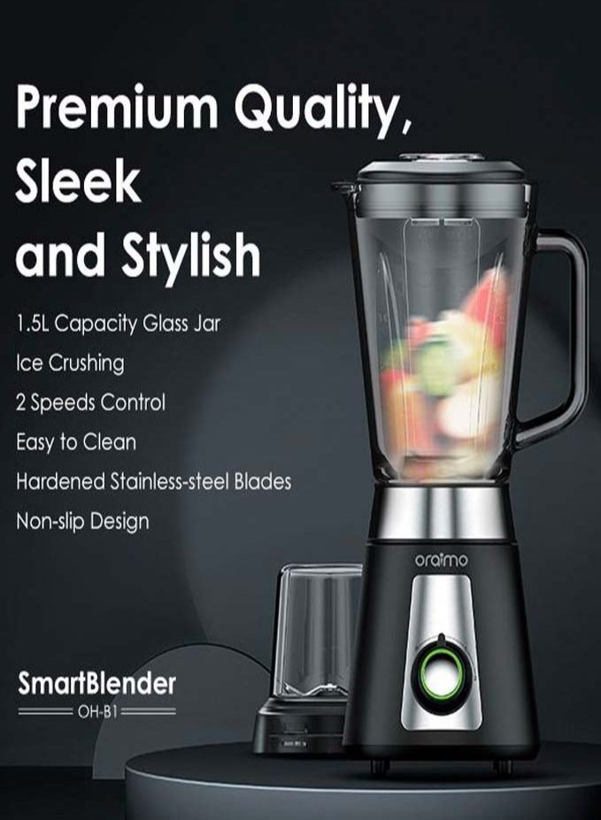 Oraimo Smart Blender 1.5L Large Capacity 2 Speed Control Blender - Image 3