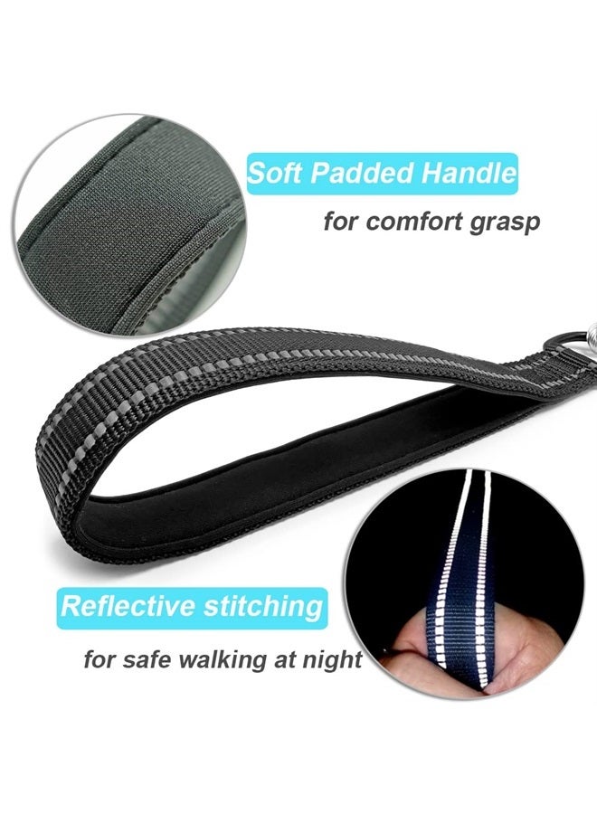 Mycicy 4 Feet Cable Slip Lead Dog Leash, Chew Proof Steel Wire Dog Leash with Reflective Soft Nylon Handle for Teething Puppies Small Medium Dogs Training Cord Leads - Image 4