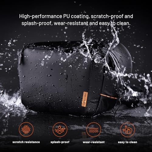 PGYTECH OneGo Solo V2 Camera Sling Bag, 6L Crossbody Camera Bag for Urban Travel Photographers, Mirrorless Camera Bag for Sony/Canon/Nikon/DJI Mavic/Air/Mini/Tripod/Laptop, Black - Image 4