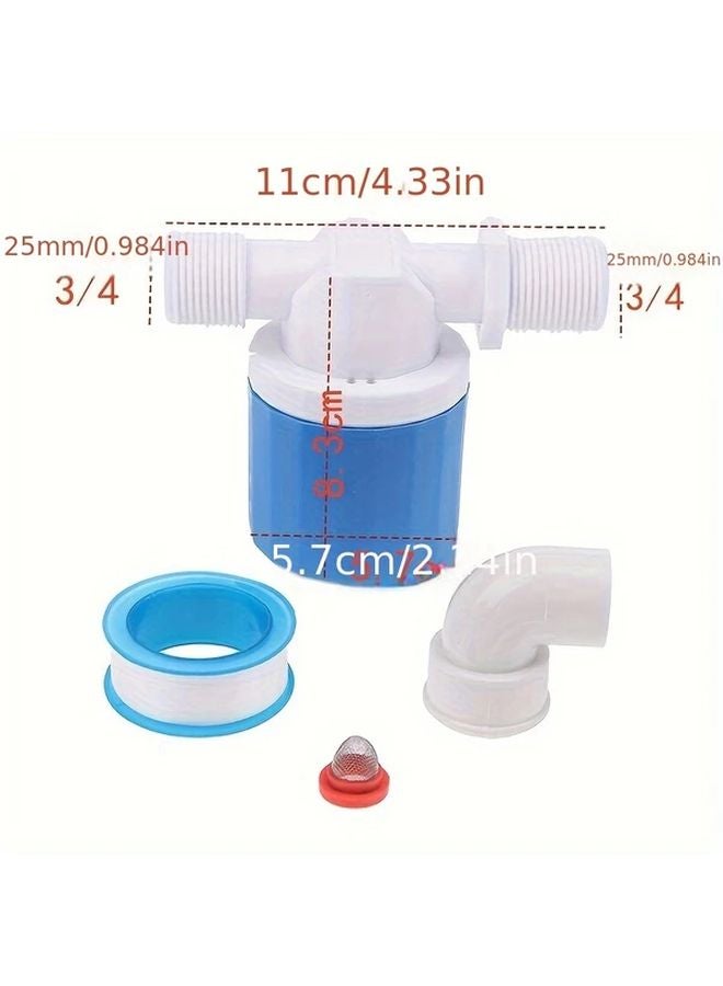 Automatic Water Float Valve Model A4 1 2 3 4 Inch Corrosion Resistant Nylon Stainless Steel - Image 1