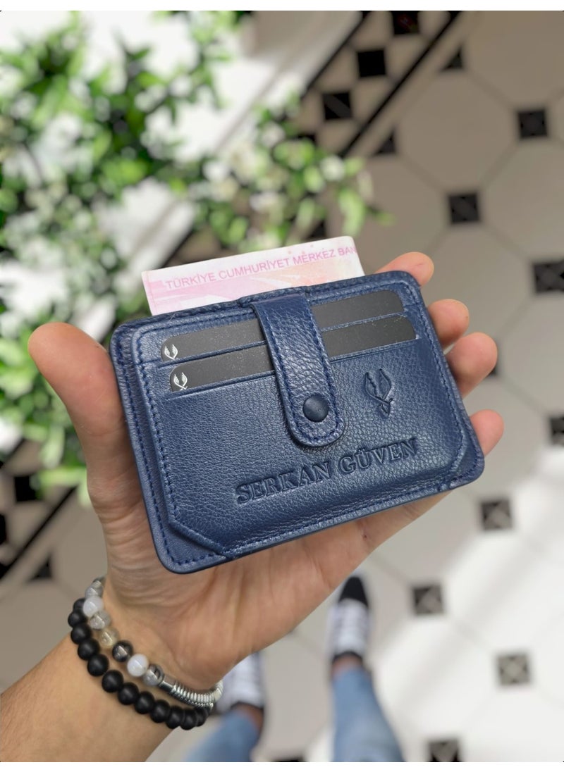 VISSO - 653 Genuine Leather Men's and Women's Credit Card Holder Wallet with Personalized Paper Money Compartment and ID Card Compartment - Image 1