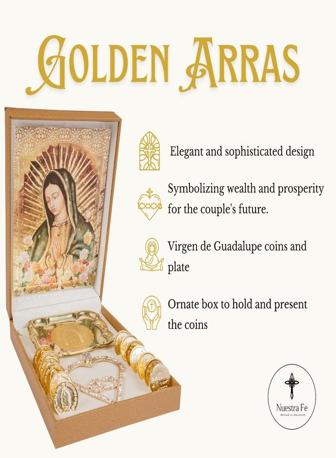 Nuestra Fe Premium Arras para boda catolica Handmade in Mexico - Arras de boda catolica - perfect for lazo para boda catolica - monedas de boda - mexican arras - wedding coins catholic arras - wedding lasso - Image 2