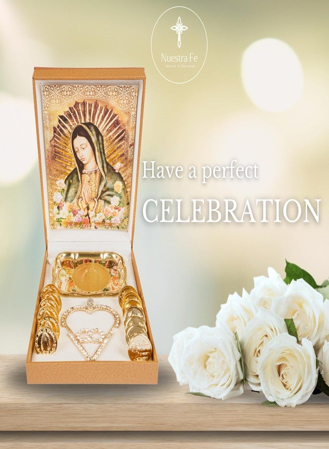 Nuestra Fe Premium Arras para boda catolica Handmade in Mexico - Arras de boda catolica - perfect for lazo para boda catolica - monedas de boda - mexican arras - wedding coins catholic arras - wedding lasso - Image 3