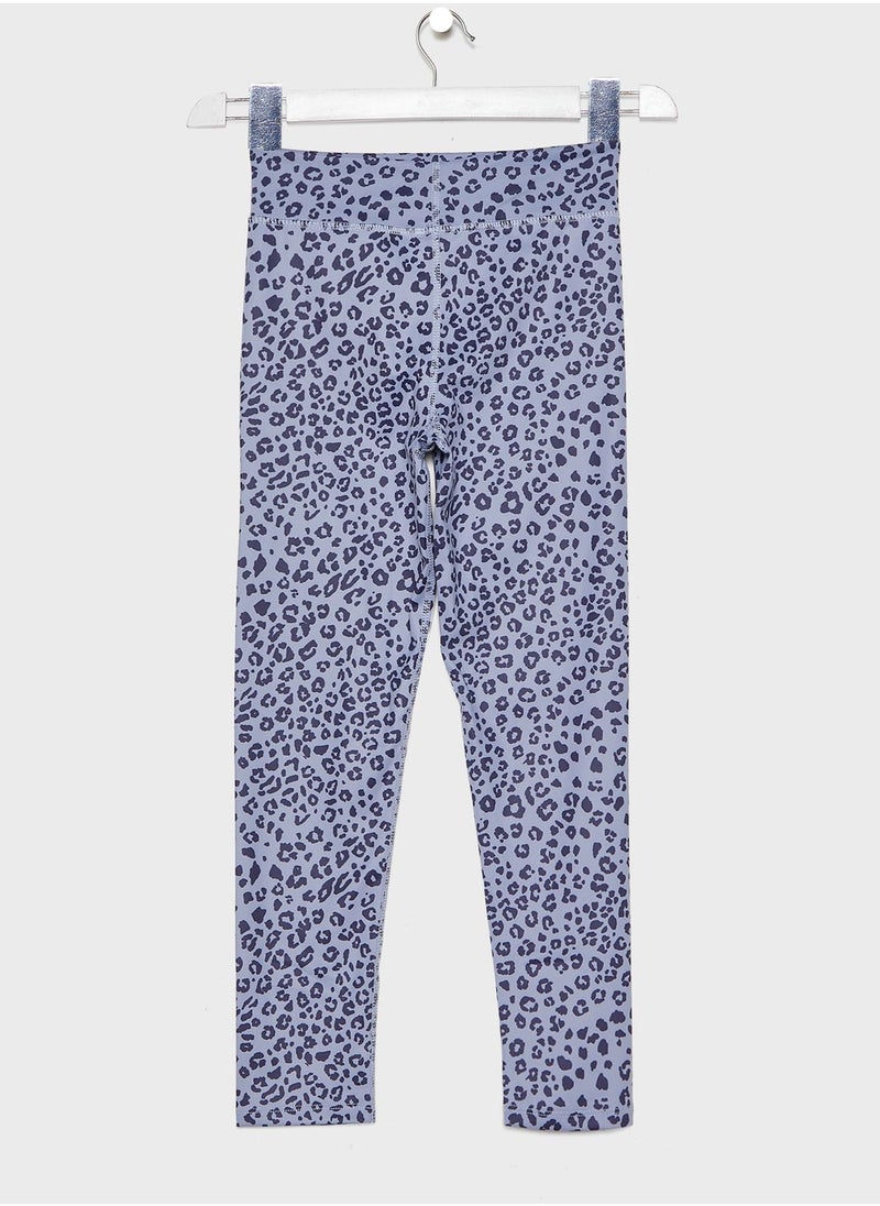 MANGO - Kids Leopard Print Leggings - Image 1