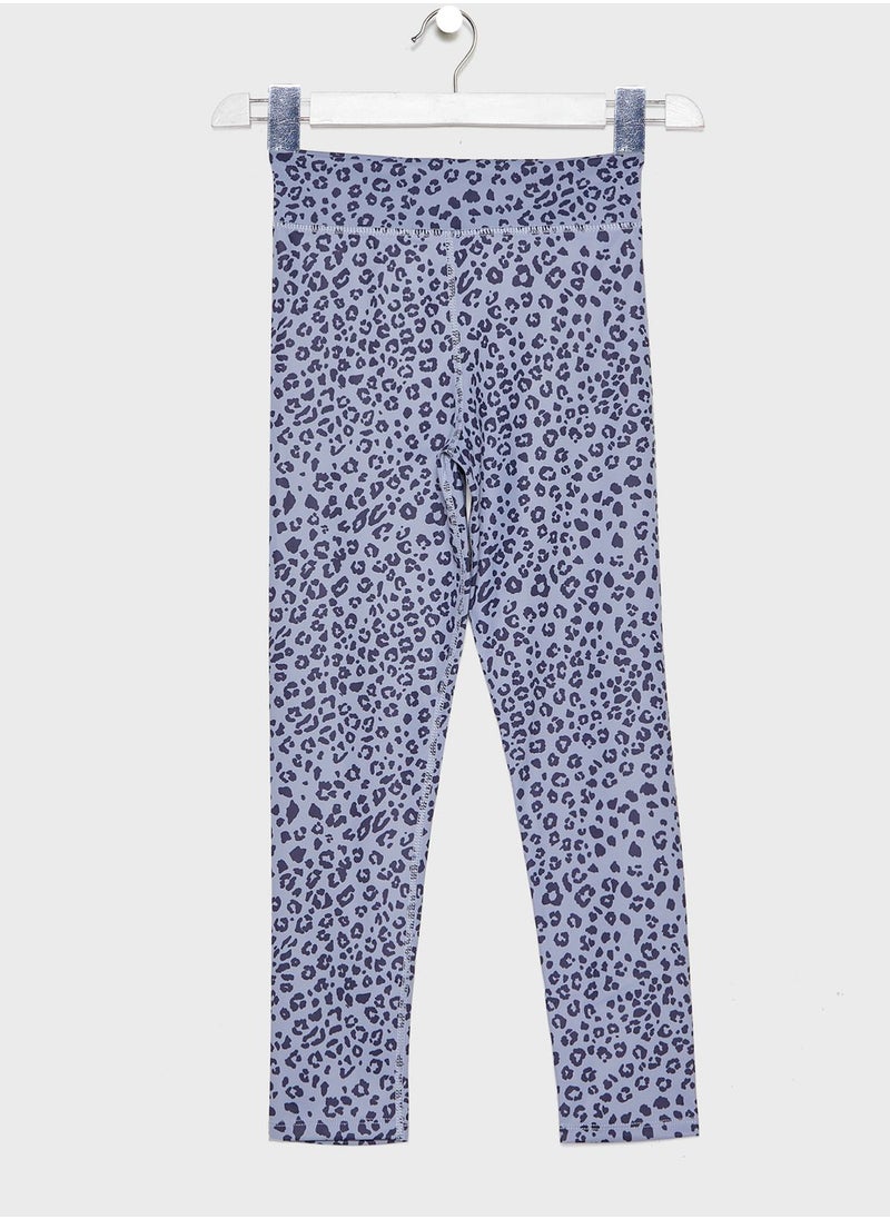 MANGO - Kids Leopard Print Leggings - Image 1