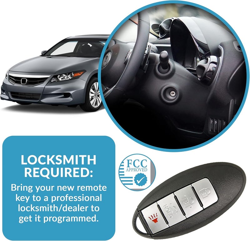 Keyless2Go Replacement Proximity Smart Keyless Remote Fob for KR55WK48903 KR55WK49622 (2 Pack) - Image 4