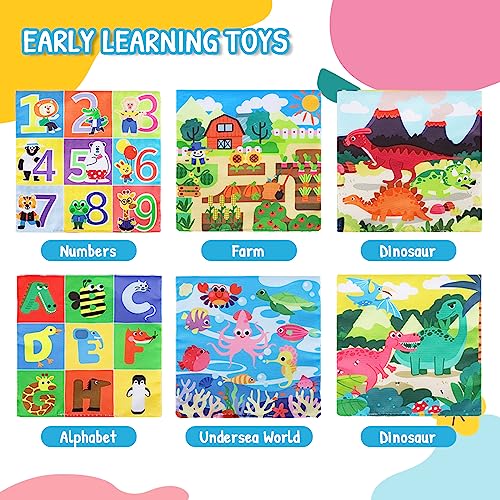 URMYWO Baby Tissue Box Toy - Montessori Baby Toys for 6-12 Months 1 Year Old Boy Girl - Soft Crinkle Sensory Toys for Infant Toddlers - Easter Basket Essentials Stuffers - Baby Boy Girl Gifts - Image 5