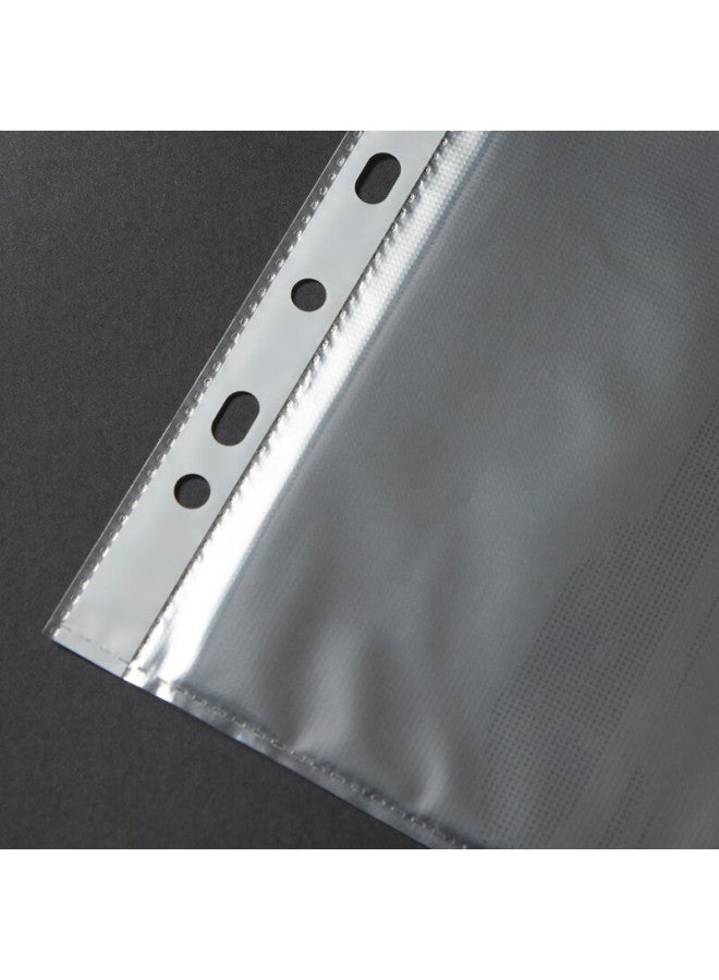 Trnfa Tn-9011 50-pack 11-hole Doent Sleeves/transparent Clips/protective Covers/binders A4 Hole Pockets/loose-leaf Pockets/replacement Refill For Quick-clip Pockets And Binder Pockets - Image 2