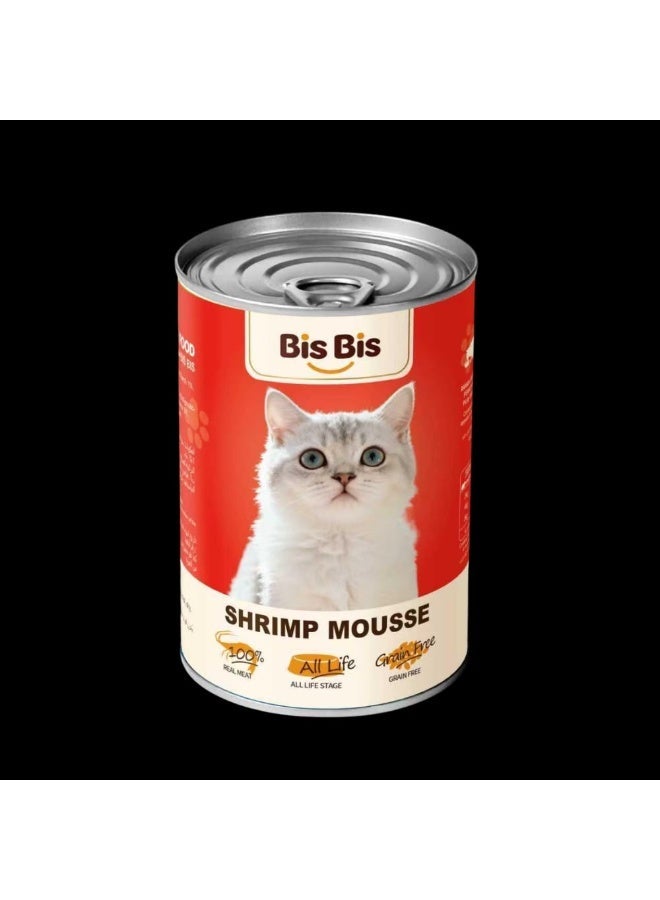 Pees Pees Canned Shrimp-Flavored Mousse – 400g (Pack of 24) - Image 2