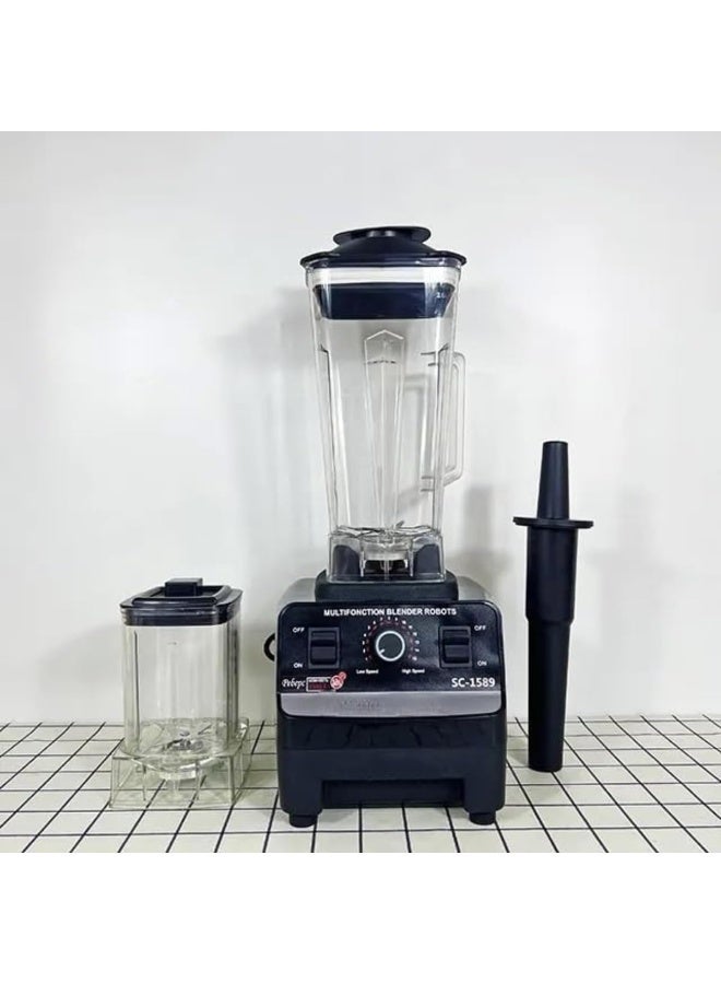 SILVER CREST Silver Crust SC-1589 Commercial Blender 4500W, 2-in-1 Juicer Mixer with 2 Jars - Image 2
