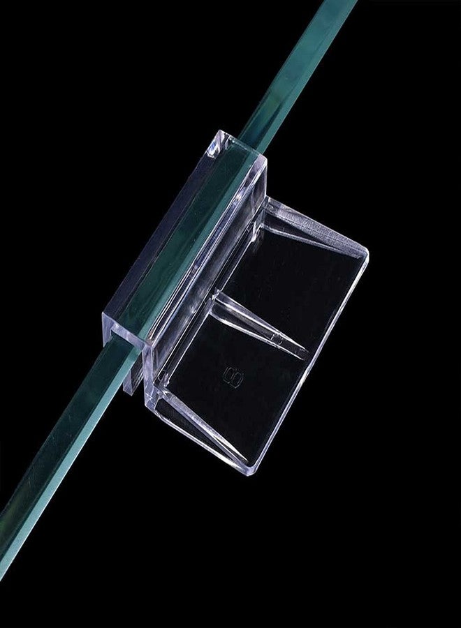 Teensery 8 Pcs Aquarium Glass Cover Clip Clear Acrylic Fish Tank Glass Cover Support Holder Aquarium Lid Clip Clamp for Rimless Aquariums (10 MM) - Image 3