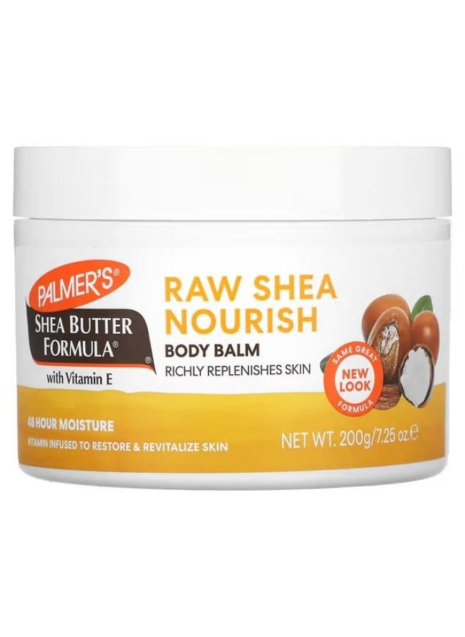 PALMER'S - Palmer's, Shea Butter Formula, Raw Shea Nourish, Body Balm with Vitamin E, 7.25 oz (200 g) - Image 1