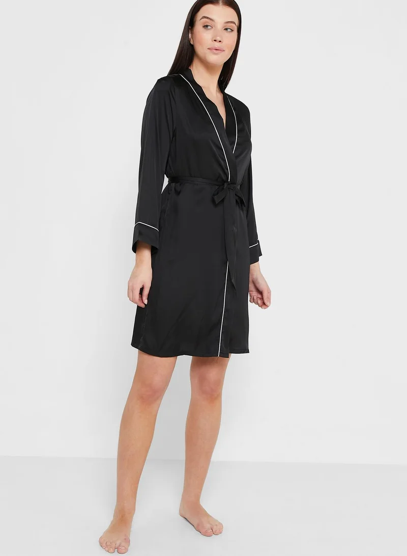 ELLA Robe With Contrast Trims