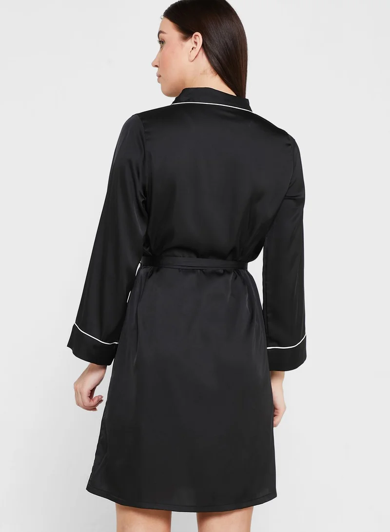 ELLA Robe With Contrast Trims