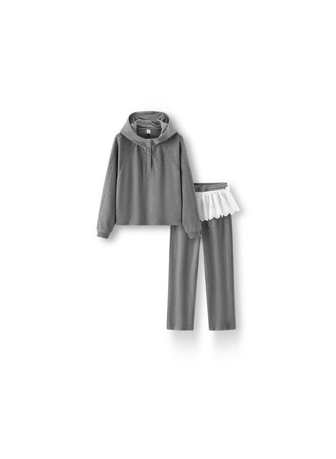Semir Women's Winter Fleece Hoodie And Pants Set Sports Style Two-piece 101725117007 - Image 3