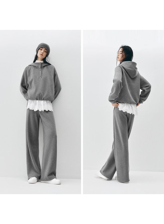 Semir Women's Winter Fleece Hoodie And Pants Set Sports Style Two-piece 101725117007 - Image 2