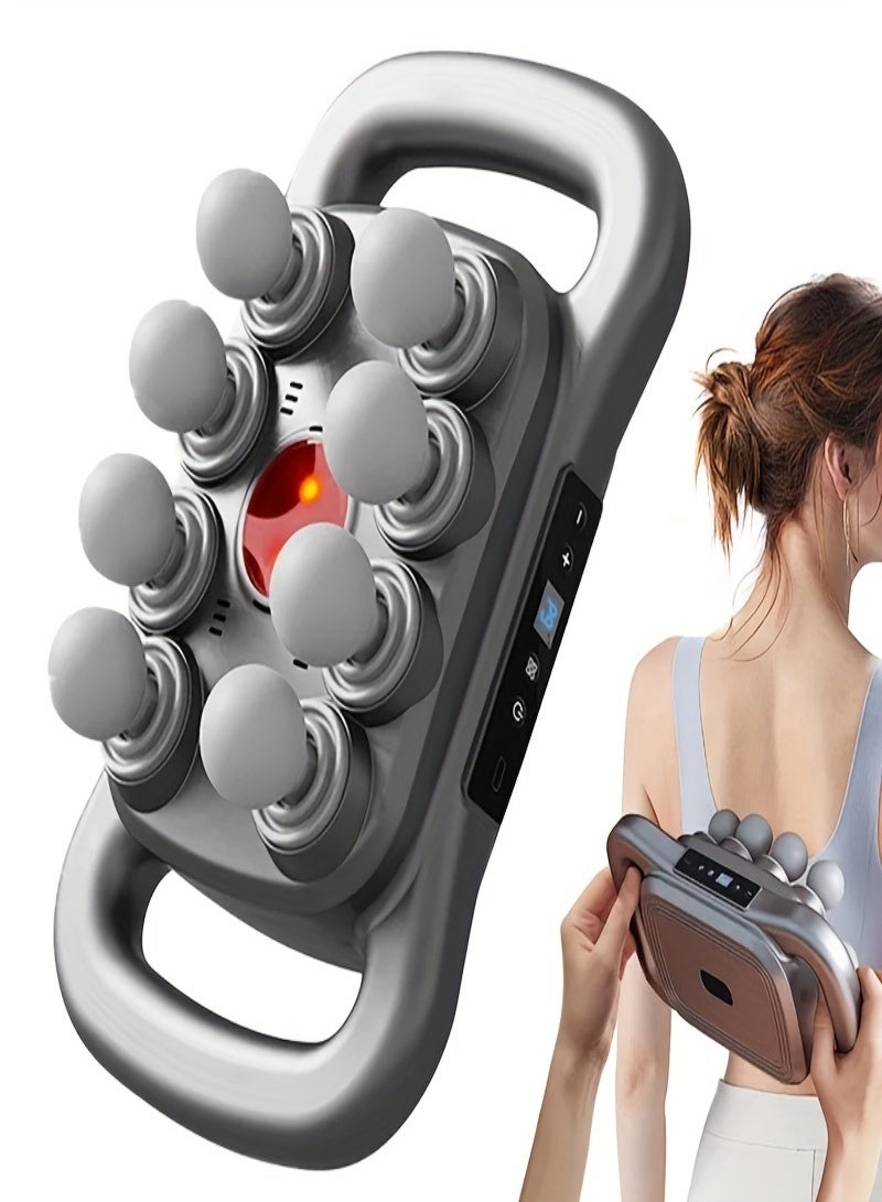 8-Head Electric Massage Gun - Handheld Massage Machine with 30 Speeds & 3 Modes, Full Body Relief for Neck, Back, Legs, Arms, Buttocks - Portable Muscle Relaxation Massager for Gym and Office Use - Image 1