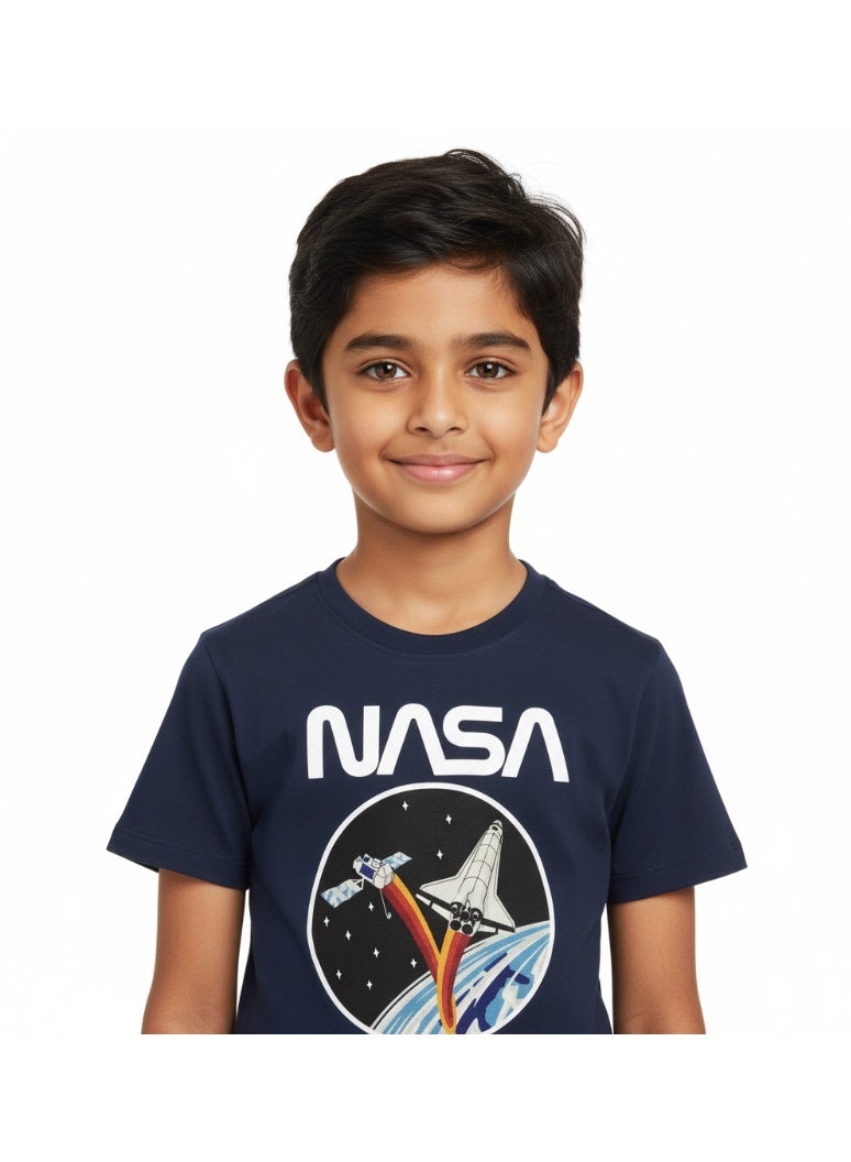 general T-SHIRT BOYS NASA 8-14 YRS PRINT S/S FZ - Image 1