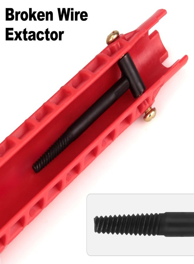 XDENGP 14 in 1 Faucet and Sink Installer, Multifunctional Basin Wrench, Faucet Wrench for Undermount Sink, Kitchen Bathroom Toilet, Ideal for Tight Spaces Installation and Repairs Tools - Image 5
